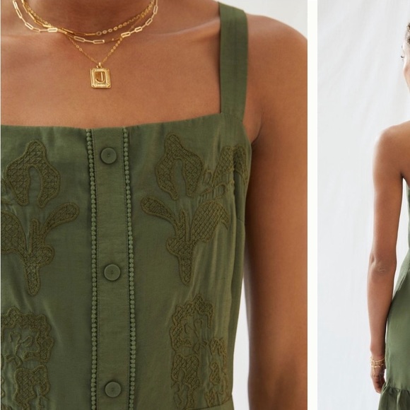 Anthropologie NWT Embroidered Mini Dress Size XL. - Picture 3 of 10